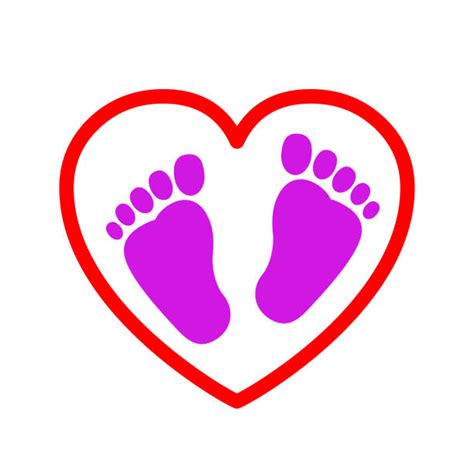 240 Baby Footprints Cartoon Stock Illustrations Royalty Free Vector