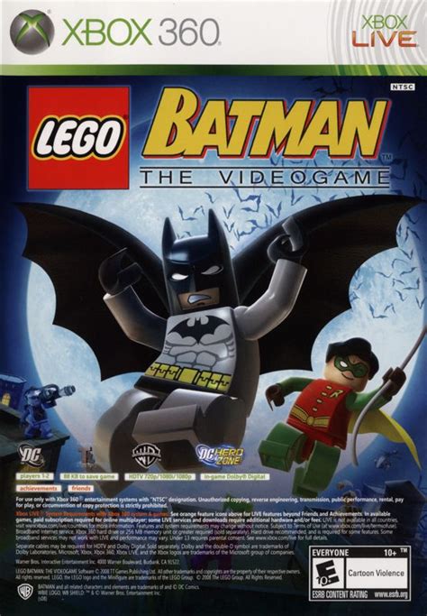 Pure Lego Batman The Videogame 2009 Xbox 360 Box Cover Art Mobygames