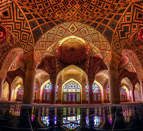 Stunning Mosque In Iran Becomes A Magnificent Kaleidoscope When The Sun Rises Demilked