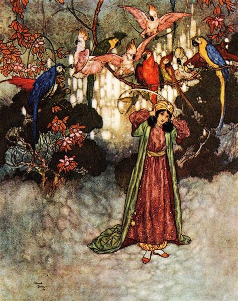 Edmund Dulac Beauty And The Beast Original 1975 Vintage Art In 2020