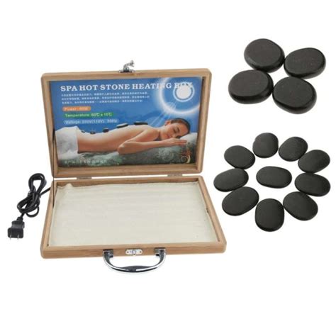 promo electric hot stone heater spa massage stone warmer 14 pcs hot massage stones diskon 33 di