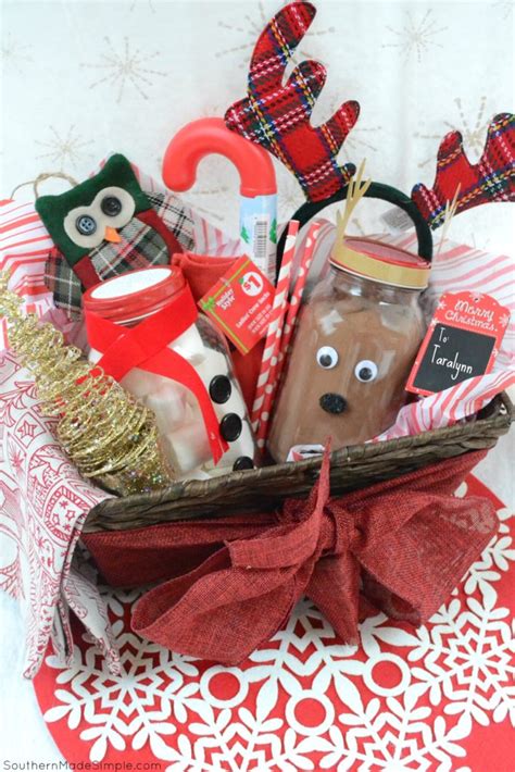 Easy Holiday Gift Idea DIY Hot Cocoa Gift Basket Southern Made Simple