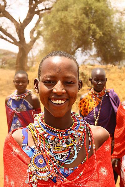 Young Masai Girl Photo Amboseli Kenya Africa