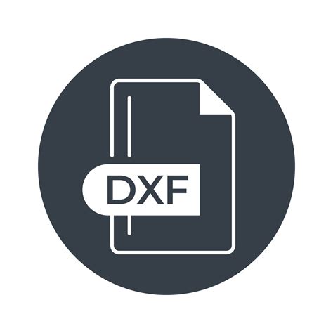 Dxf File Format Icon Dxf Extension Filled Icon 15426339 Vector Art At