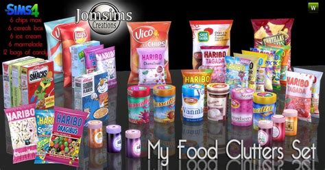 Sims 4 Ccs The Best Food Clutter By Jomsims Sims 4 Toddler Sims