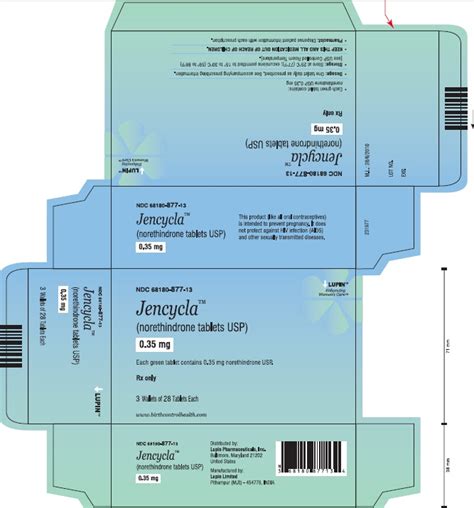 Jencycla™(norethindrone tablets USP, 0.35 mg)