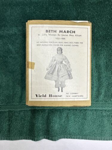 Vtg Yield House Beth March Little Women By Louisa May Alcott Porcelain