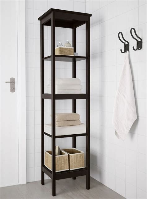 Hemnes Shelf Unit Best Ikea Furniture For Small Bathrooms Popsugar