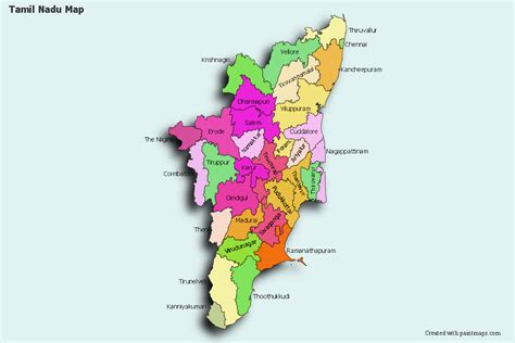 Search map of city, region, country or continent tamil nadu map by openstreetmap engine. Create Custom Tamil Nadu Map Chart with Online, Free Map ...