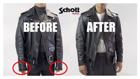 How To Shorten Schottnyc Biker Leather Jacket Sleeves And The Ultimate