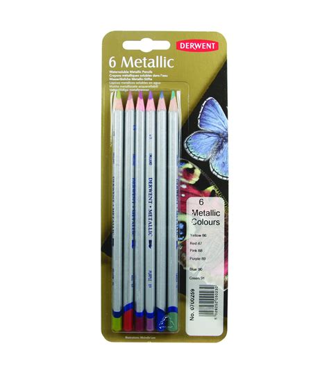 Derwent Metallic Colored Pencil Set Of 6 Joann
