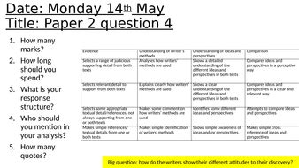 Aqa english language paper 2 question 5 writing improving writing grades 7, 8 and 9 exam tips revision gcse english. AQA English Language paper 2 question 4 | Teaching Resources