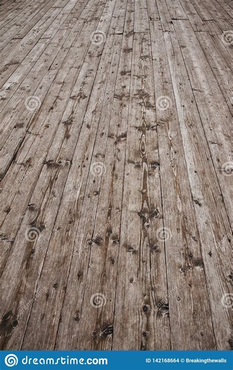 Vintage Wooden Planks Floor Surface In Perspective Stock Photo Image