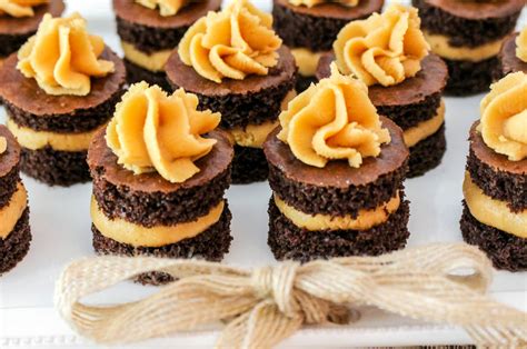 Chocolate Cake Bites With Peanut Butter Frosting Two Sisters