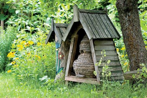 Beekeeping Bee Garden Cottage Garden Garden Art Bee Skep House Bat