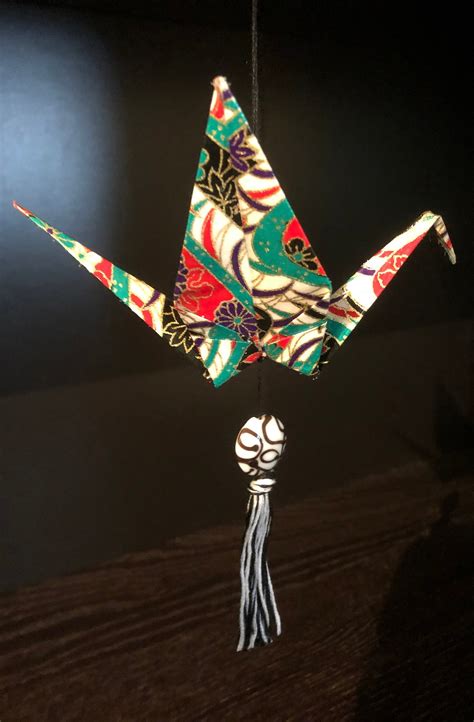 Origami Crane Ornament Large Holiday Ornament Home Decor Etsy