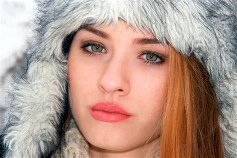 free images snow winter girl portrait model color hat fashion lady blonde lip