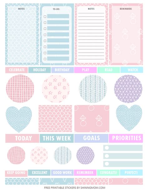 Free Printable Planner Stickers In Cute Patterns