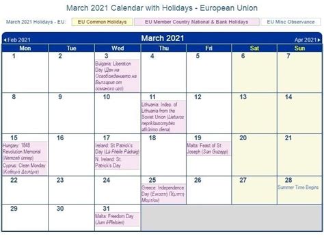 Govt Holidays In March 2021 Free Printable Calendar Templates