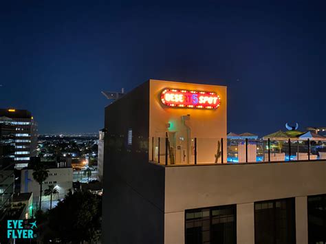 Desert 5 Spot Rooftop Bar View Hollywood Hotel Hyatt Tommie Pool Eye