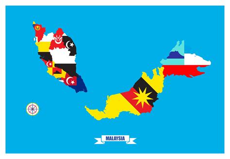 Ydpa is head of state while pm heads the government. Malaysian state flag map. | Map vector, Map, Malaysia