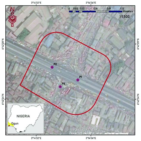 Satellite Imagery Of The Sango Ota Intersection Within Ota Ogun State