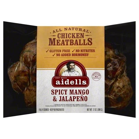 Fodmaps Gluten More Aidells Chicken Meatballs Spicy Mango Jalapeno Spicy Mango