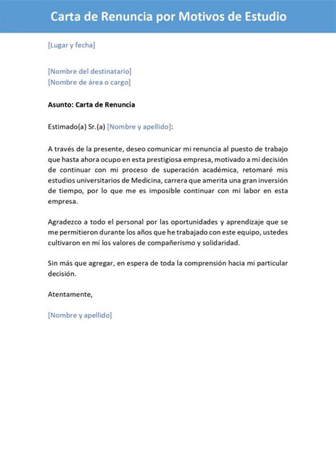 Ejemplos De Cartas De Renuncia Gratis Modelos De Cv