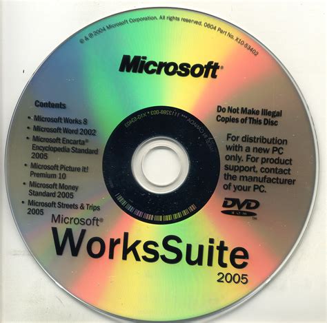 Microsoft Works Suite 2005 Dvd Windows Eng Free Download Borrow