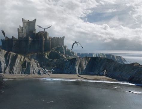 The winding bridge that leads from dragonstone's beach to the castle in game of thrones is actually 100% real. The Dragonstone Beach | Filming Locations