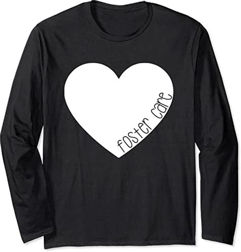 Foster Care Heart Love Foster Parent Mom Long Sleeve T