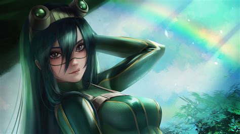 We hope you enjoy our growing collection of hd images to use as a background or home screen for your smartphone or computer. Tsuyu Asui from My hero Academy Anime Wallpaper 4k Ultra HD ID:6028