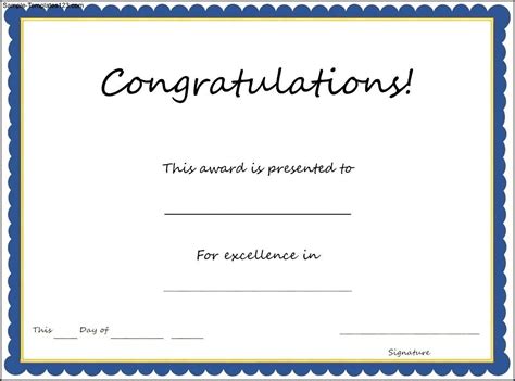 Congratulations Certificates Templates Intended For