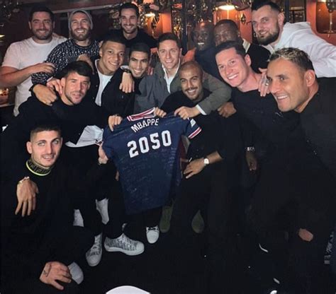 psg stars make light of kylian mbappe s contract situation as they celebrate his 23rd birthday