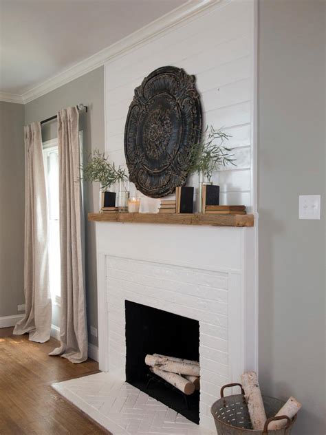 Get Inspired The Diy White Brick Fireplace Glitter Inc