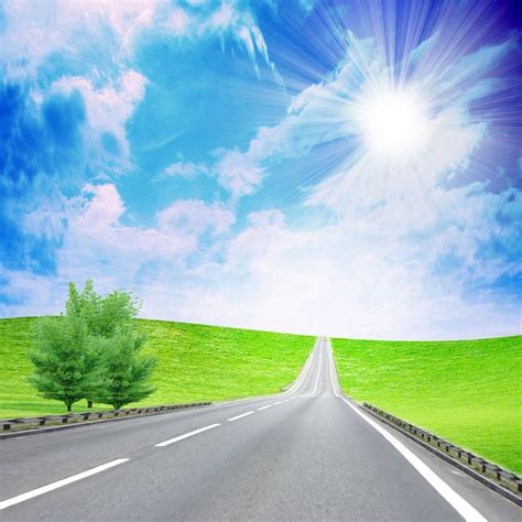 Blue Sky And Road Wallpapers Wallpaper Cave