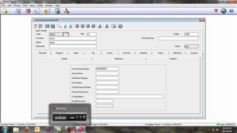 An effective inventory system is an indispensable component of any retail or manufacturing operation. Pastel Payroll Demo Part 1 - YouTube