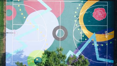 ‘art In The Paint Gives Decaying Basketball Courts New Life With