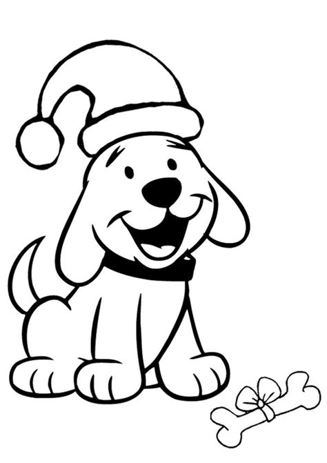 The pup in the garden puppy. Cute animal christmas coloring pages download and print ...