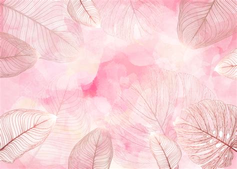 Beautiful Blooming Pink Leaf Background Dream Plant Flowers