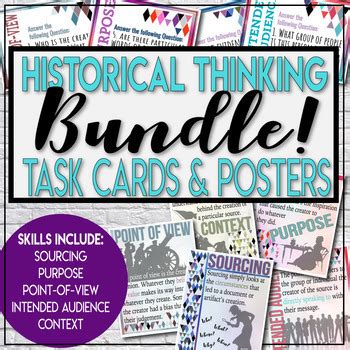 History and world history/global studies, they begin to analyze the · how have scientific and technological developments over the course of history changed the way references achieve, inc. Historical Thinking Task Cards Posters for Social Studies Primary Sources BUNDLE
