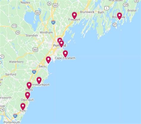 Map Of Maine Coast Maine Road Trip Maine Map Maine Travel Bank Home Com