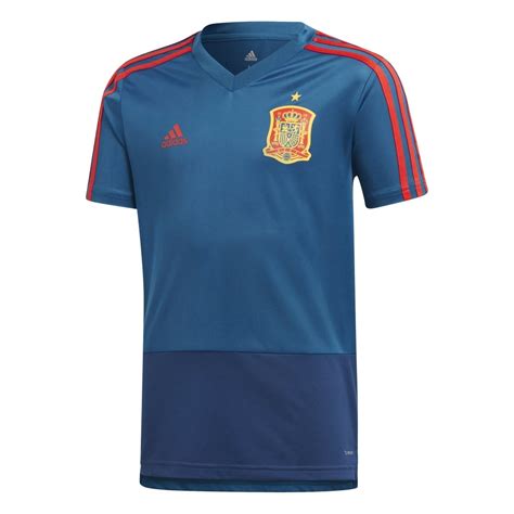 Adidas Spain Junior Training Jersey 2018 In Blue Excell Sports Uk