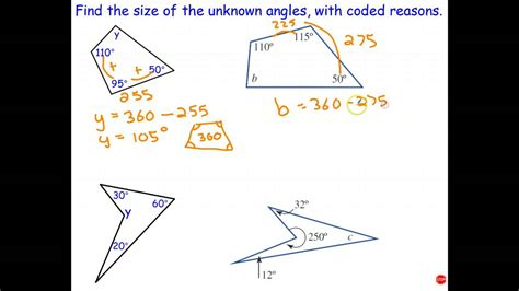 Geometry Fact 9 Angles In A Quadrilateral Youtube