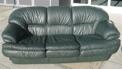 Leather sofa convertible bed,foldable loveseat sleeper sofa living room storage futon couches,multifunctional lazy sofa cushion seating furniture, strong bearing capacity, easy to clean,green,1.8m $7,553.57 $ 7,553. UHURU FURNITURE & COLLECTIBLES: SOLD - Green Leather Sofa ...