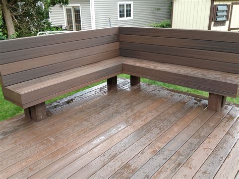 2030 Built In Deck Benches With Backs