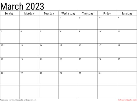 March 2023 Printable Calendar Pdf Printable World Holiday