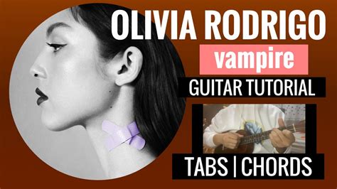 Olivia Rodrigo Vampire Guitar Chords Cover Tutorial Easy