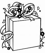 Coloring Presents Present Christmas Blank sketch template