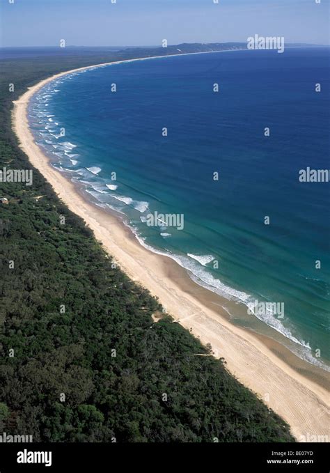 Aerial View Of Rainbow Beach Sunshine Coast Australia Stock Photo Alamy